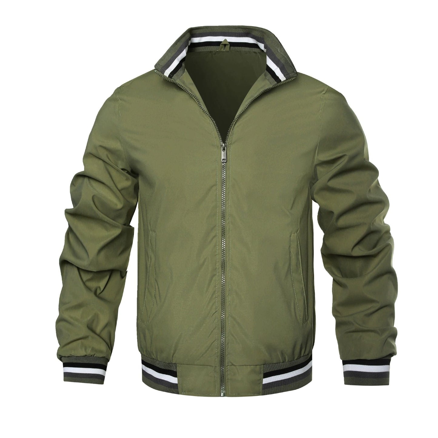 Herren modische Bomberjacke mit elastischen Bündchen Krohn-e