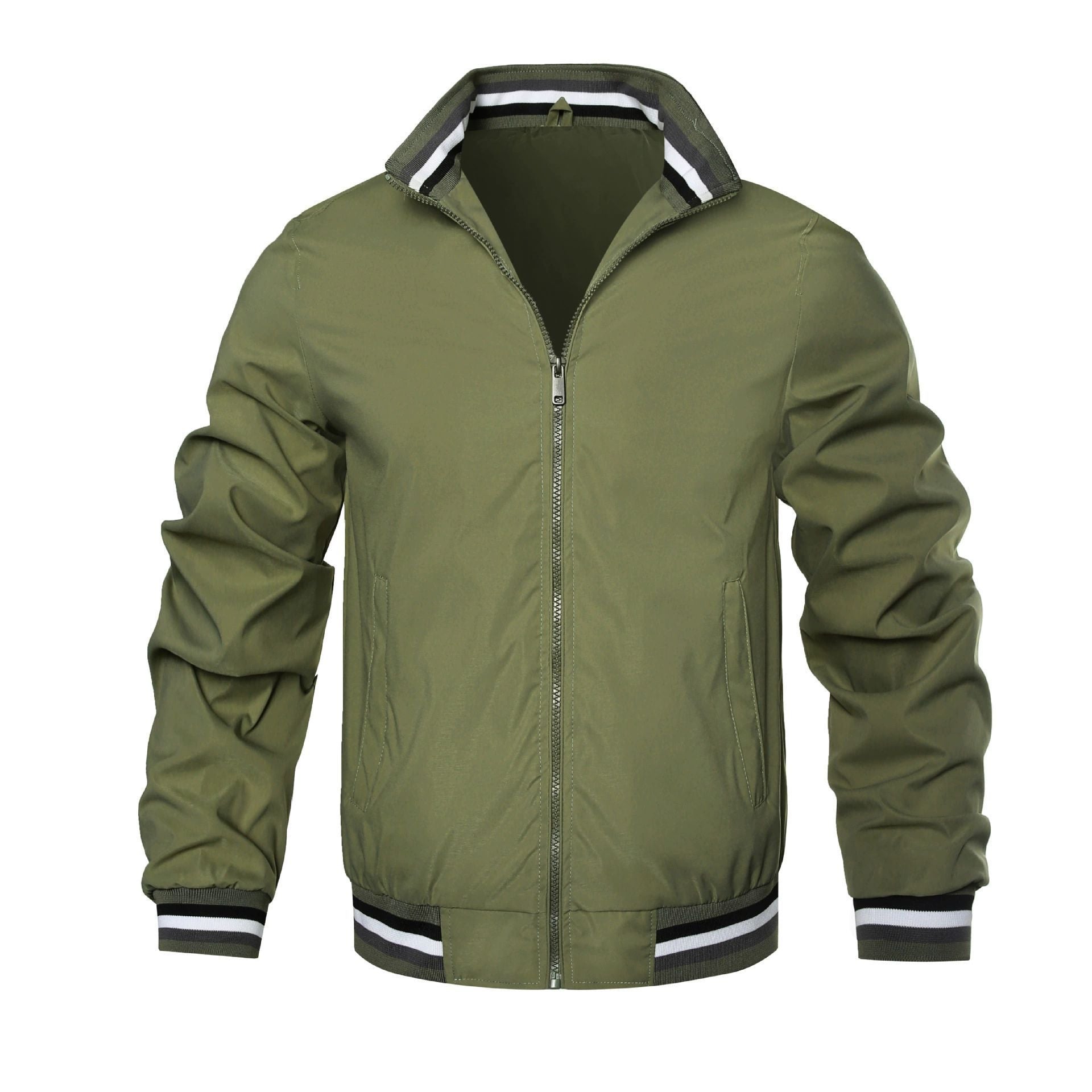Herren modische Bomberjacke mit elastischen Bündchen Krohn-e
