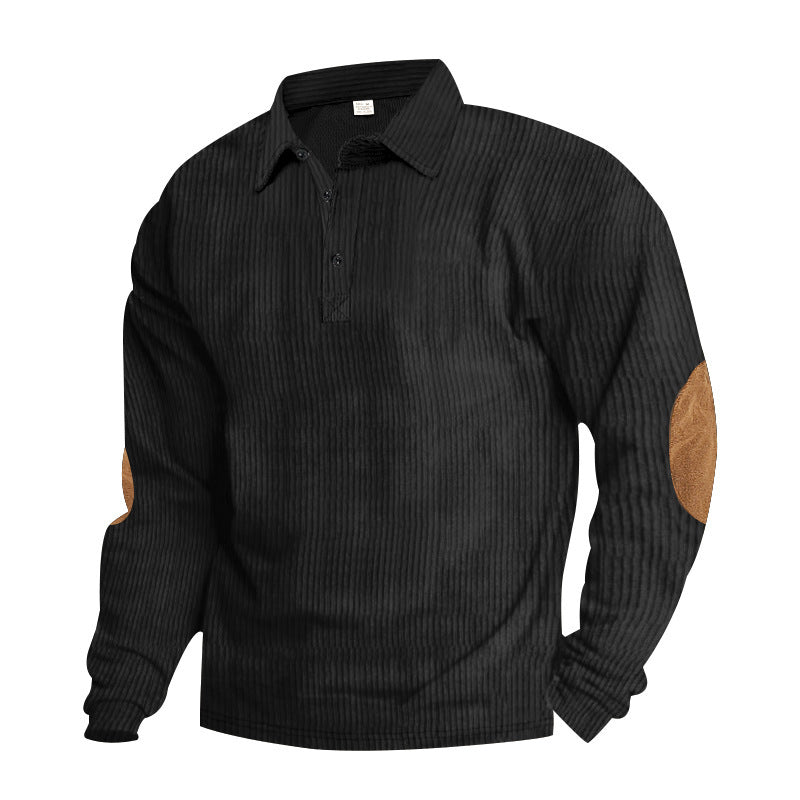 Herren Langarm Hemd mit strukturiertem Design Details Krohn-e