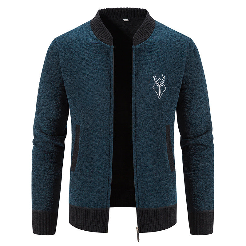 Herren modische Freizeitjacke mit strukturiertem Design und praktischen Taschen Krohn-e