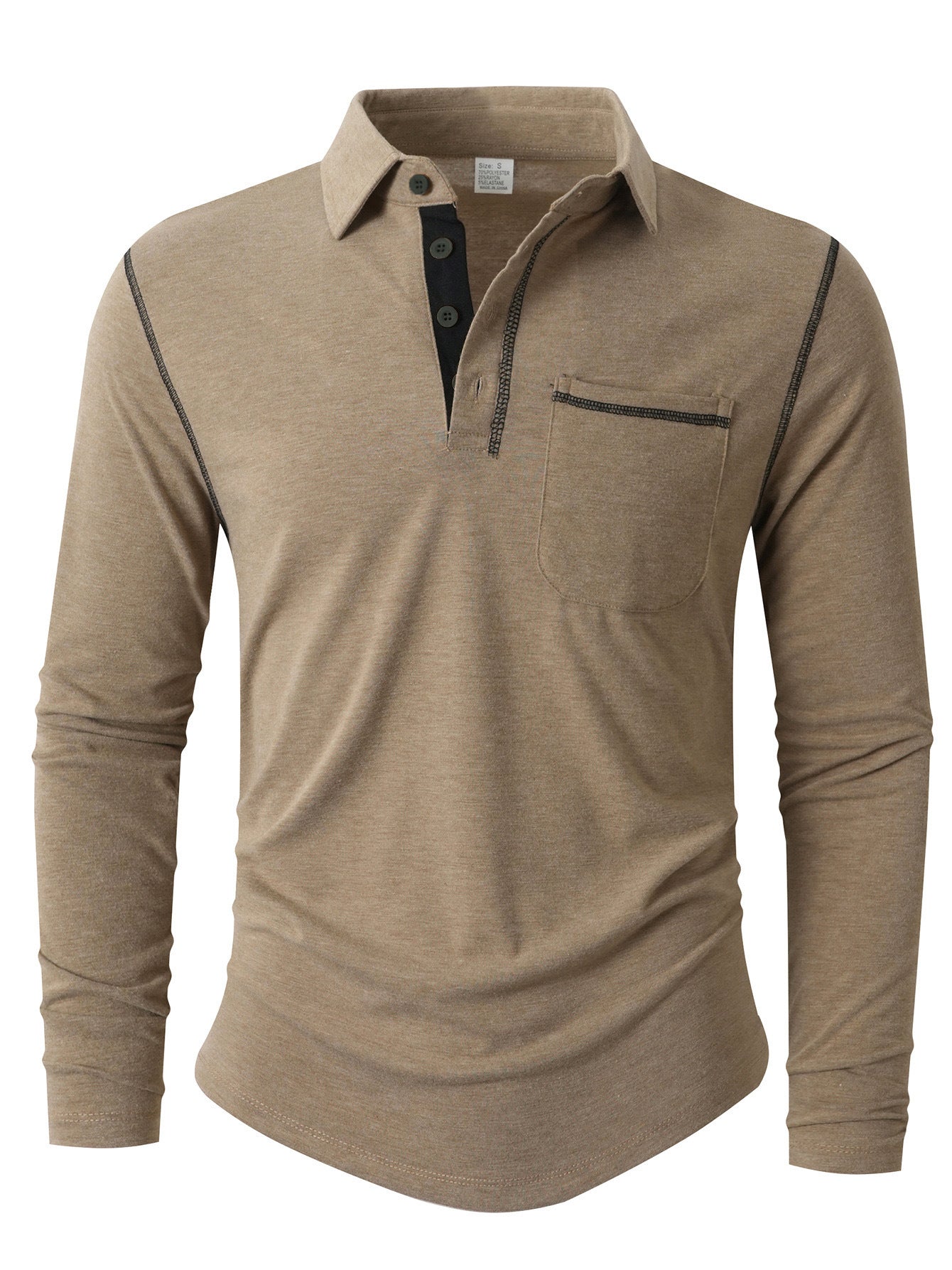 Herren Langarm Poloshirt Krohn-e