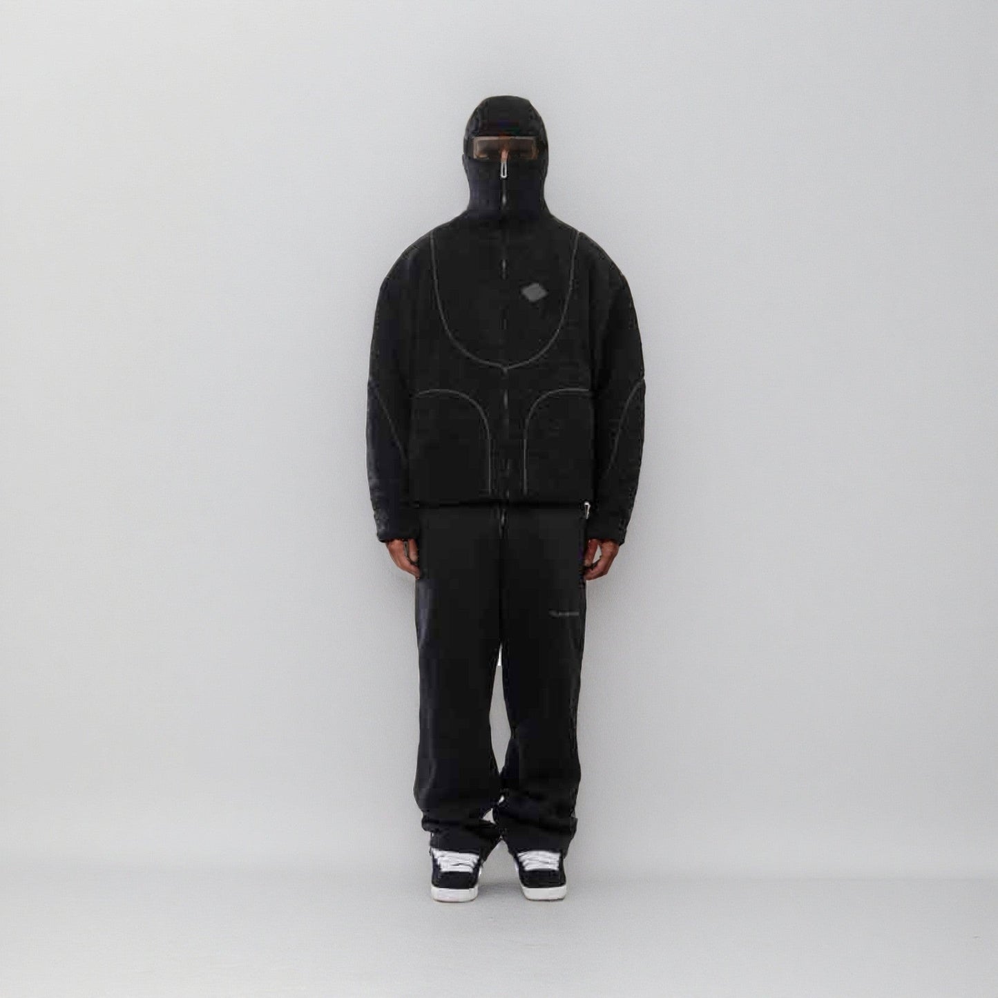 Herren Gemütliche Teddyjacke mit Kontrastnähten Krohn-e