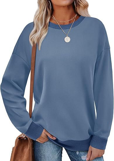 Damen bequemer Sweatshirt mit Raglanärmeln und dekorativem Kragen Krohn-e