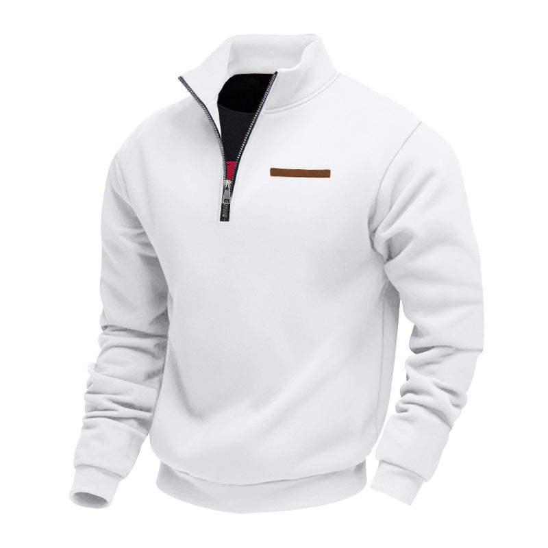 Herren Hochwertiger Fleece-Pullover mit halbem Reißverschluss Krohn-e