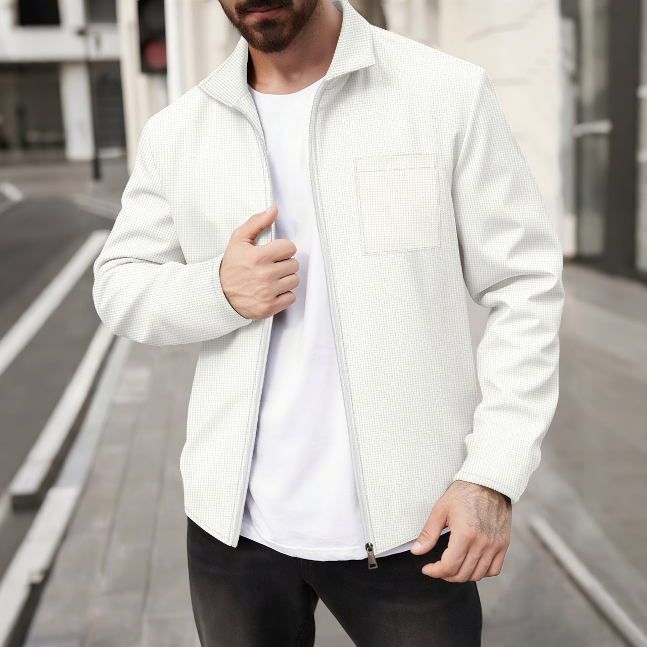Herren sportliche Jacke Krohn-e