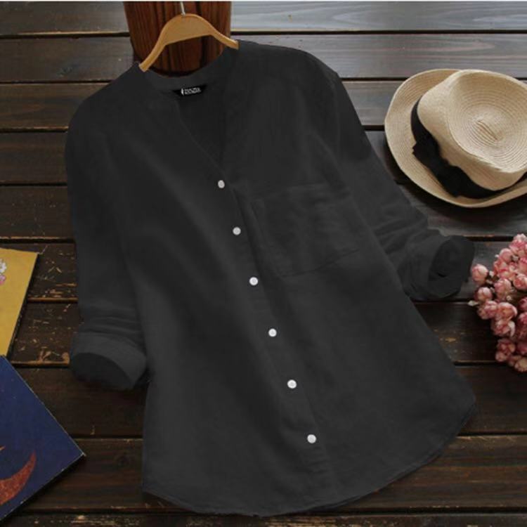 Damen Bluse mit eleganter Knopfleiste und moderner Passform Krohn-e