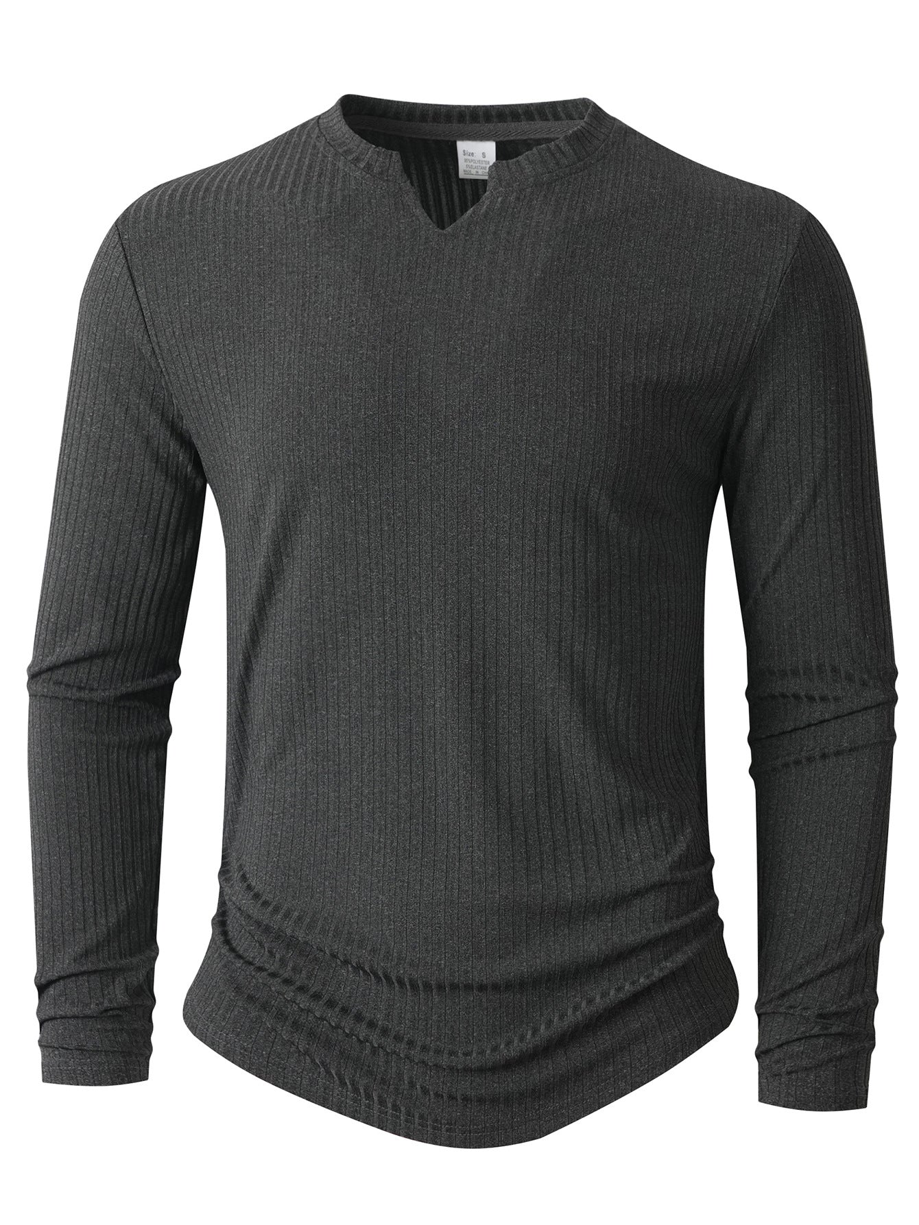 Herren Langarmshirt mit innovativer Rippstruktur Krohn-e
