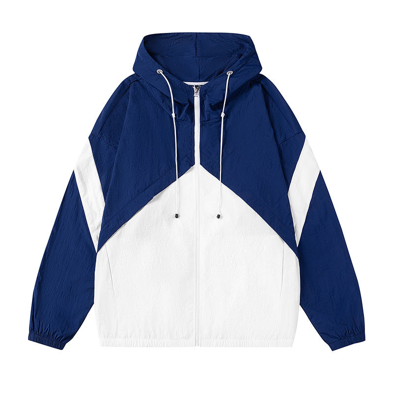 Herren sportliche Windjacke mit verstellbarem Kapuzensystem und reflektierenden Details Krohn-e