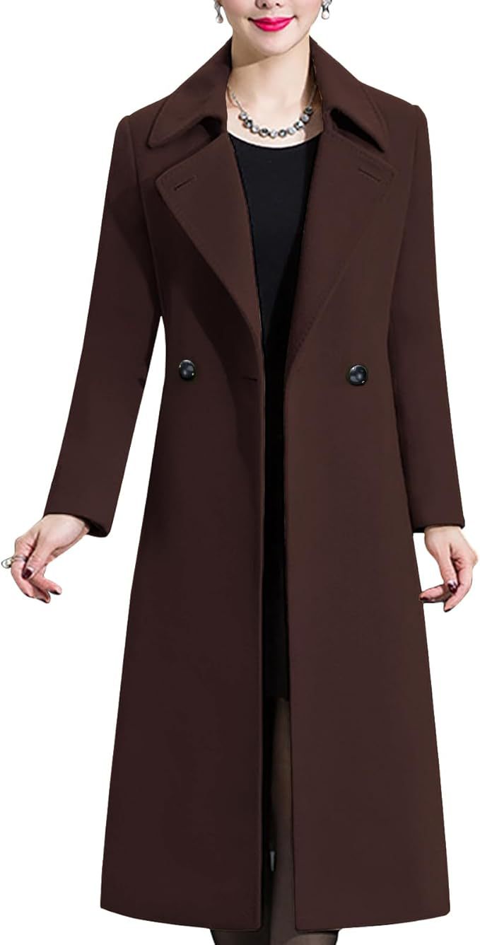 Damen Eleganter langer Mantel Krohn-e