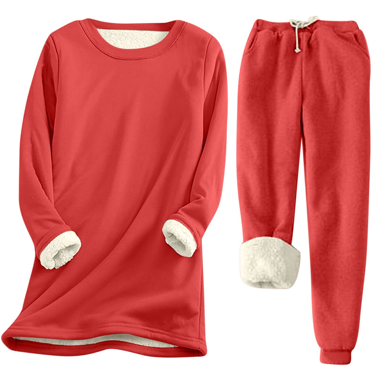 Damen Freizeit Sweatshirt-Set mit kuscheligem Innenfutter und lässiger Passform Krohn-e