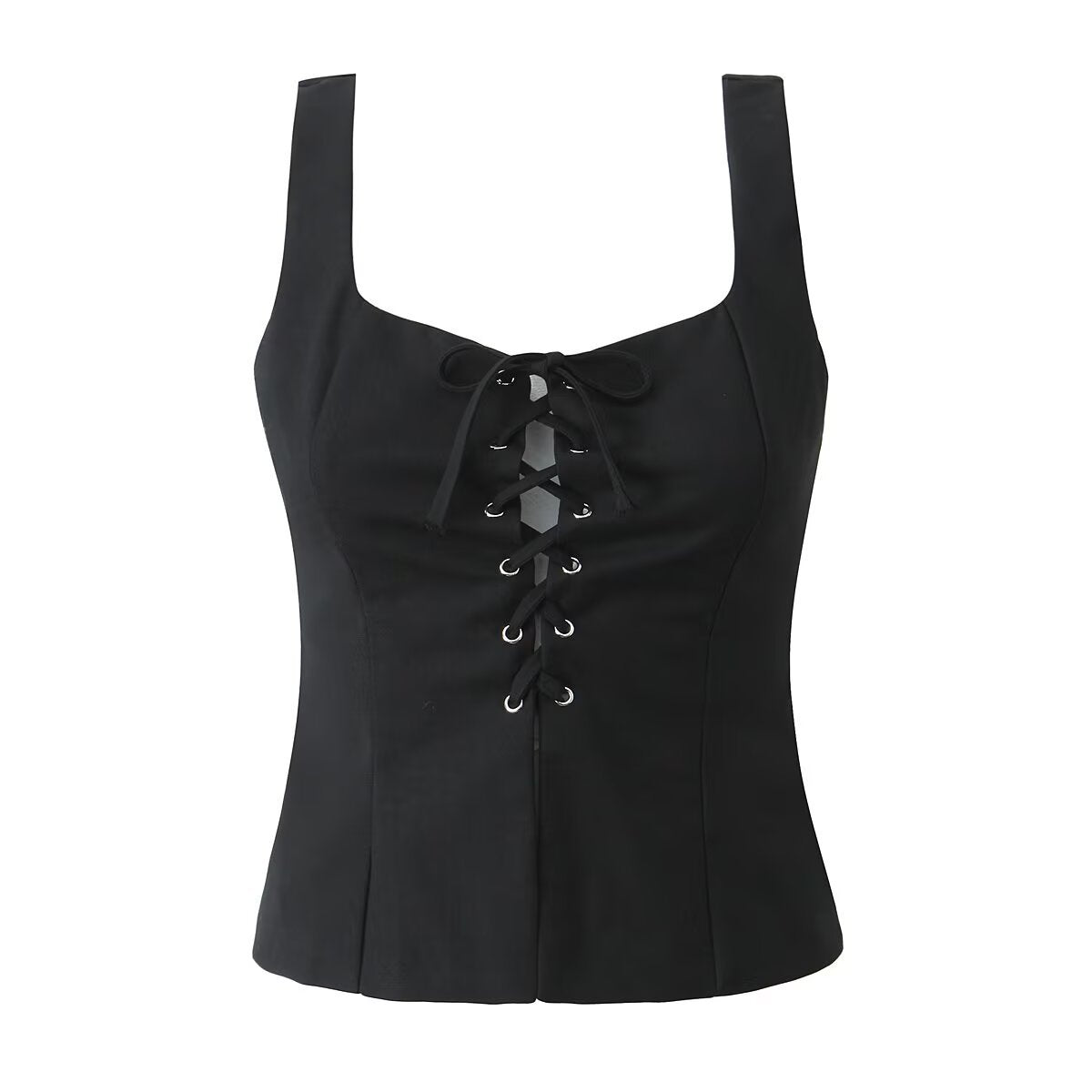 Fudus: Lockeres ärmelloses Frühlings-Top