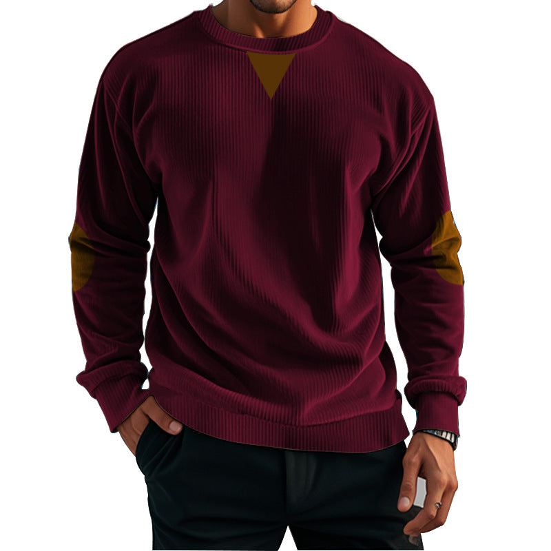 Herren komfortabler Fleece-Pullover mit Struktur Krohn-e