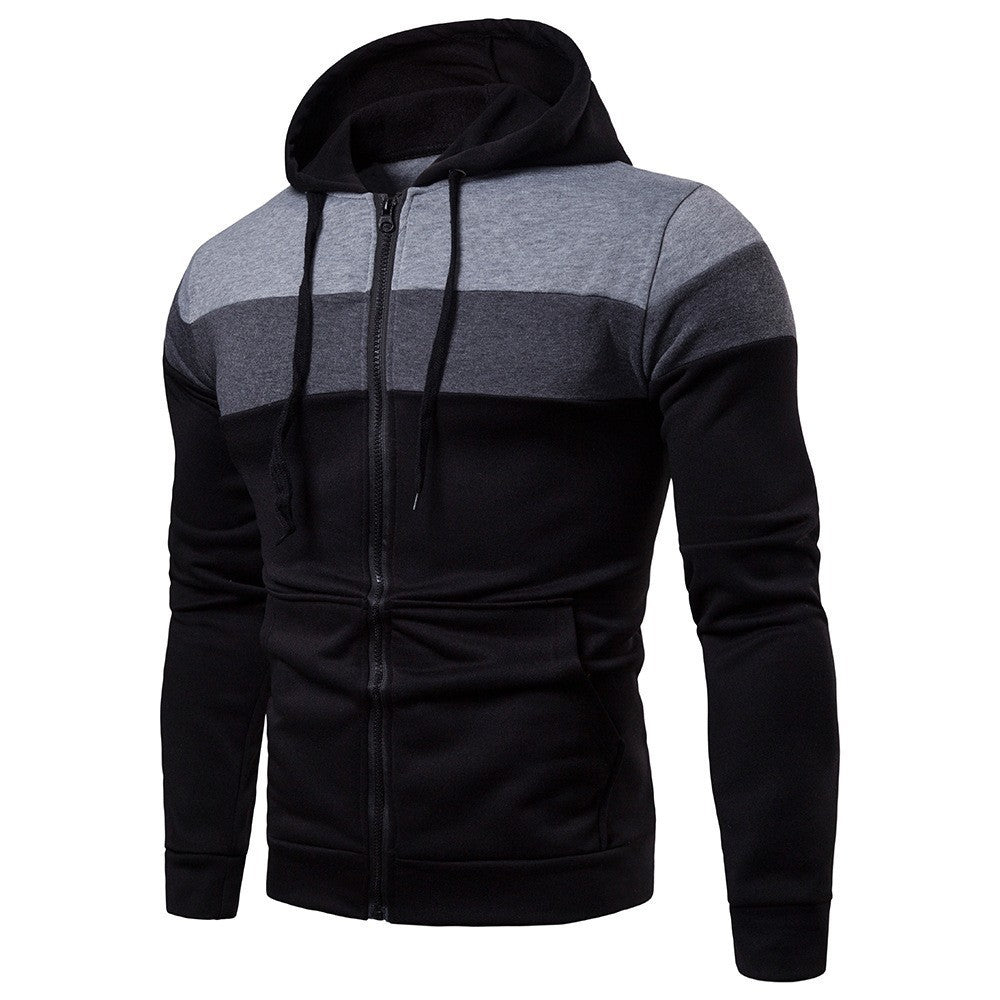 Herren modische Kapuzenjacke mit Farbblockdesign Krohn-e