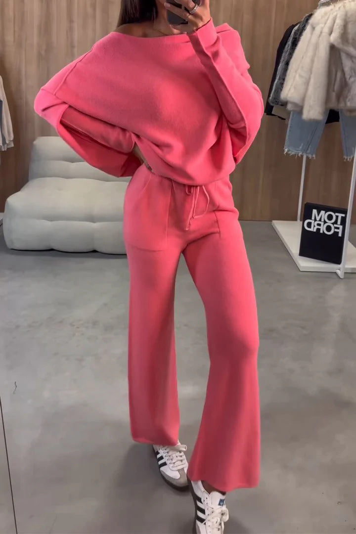 Damen Bequemes und elegantes Loungewear-Set mit weitem Schnitt Krohn-e