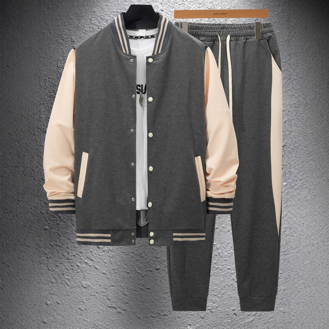 Herren Sportliches Sweat-Anzug-Set mit gestreiften Details Krohn-e