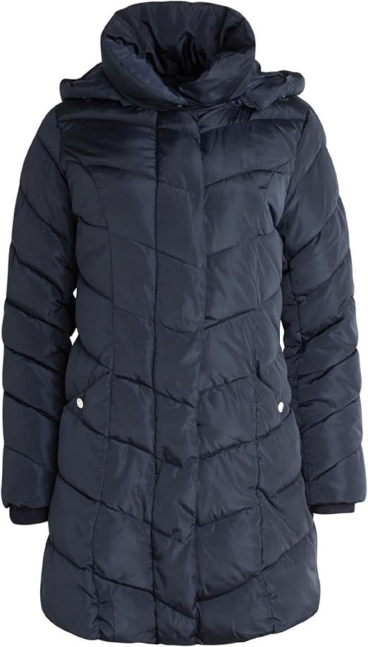 Damen Langer gesteppter Winterparka mit hochgeschlossenem Kragen Krohn-e