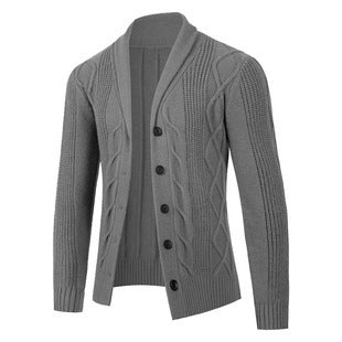 Herren Strickjacke mit modernen Kabelmustern und bequemen Passform Krohn-e
