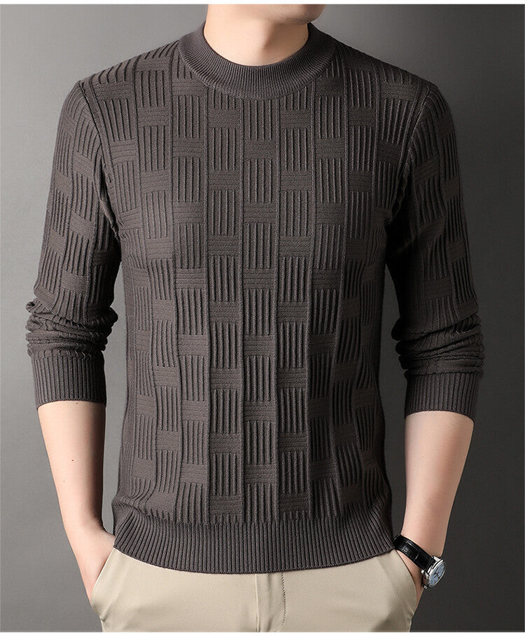 Herren Feinstrickpullover mit modernem Strukturdesign Krohn-e
