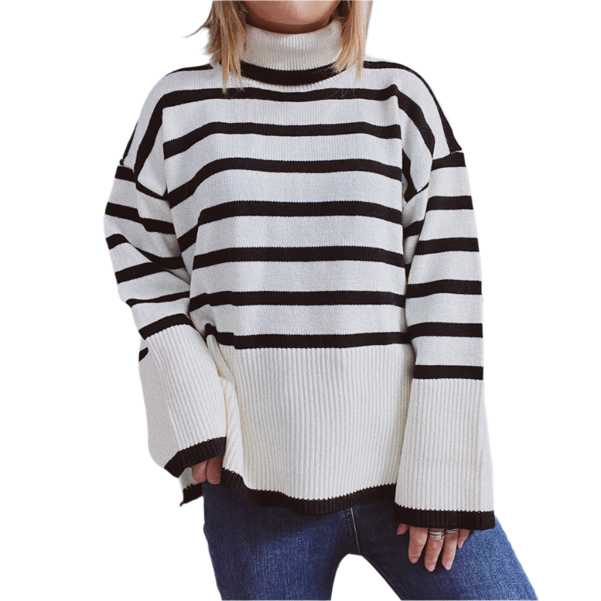 Krohn-e | Gestreifter Strickpullover für Herbst & Winter