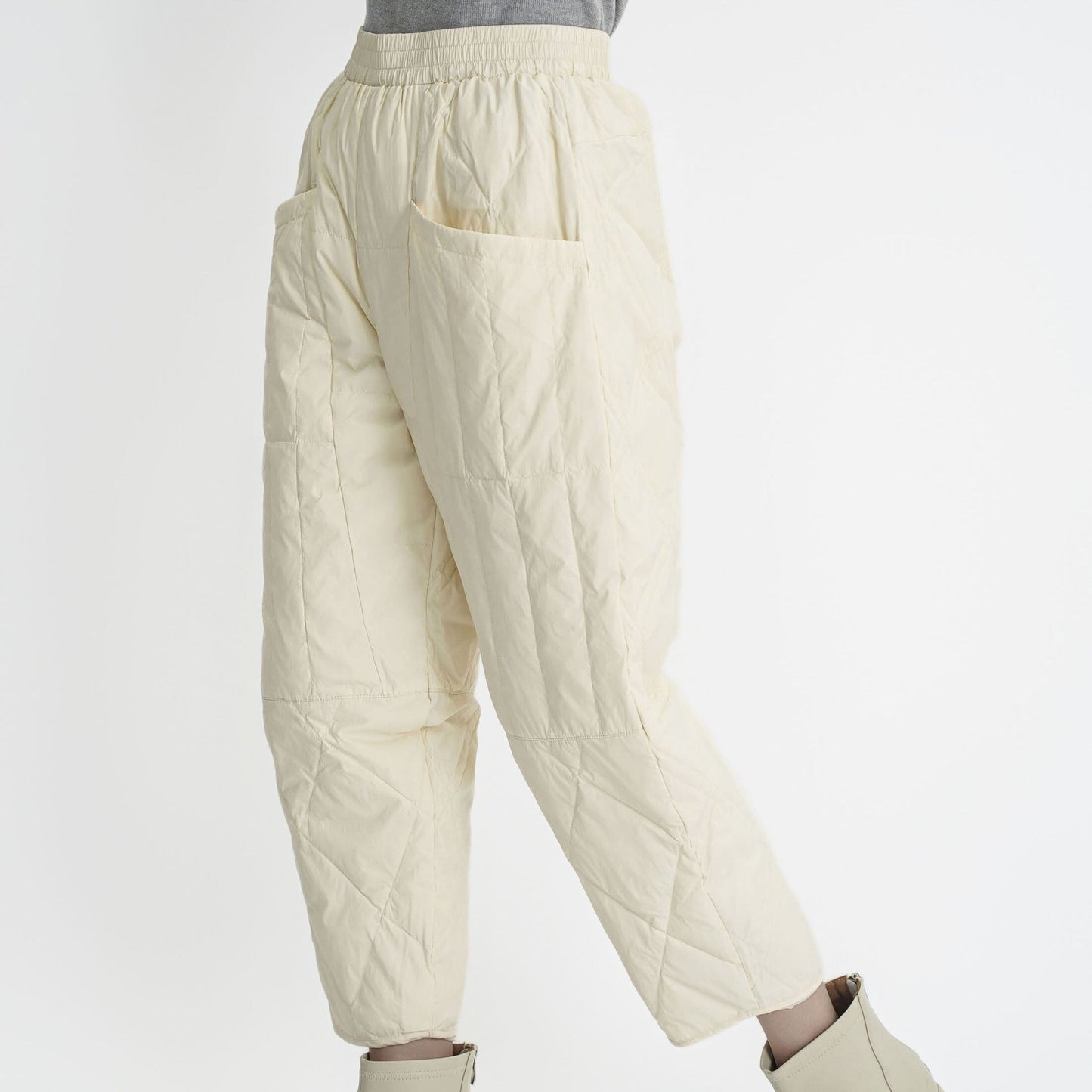Damen gefütterte Freizeithose mit elastischem Bund und Taschen Krohn-e