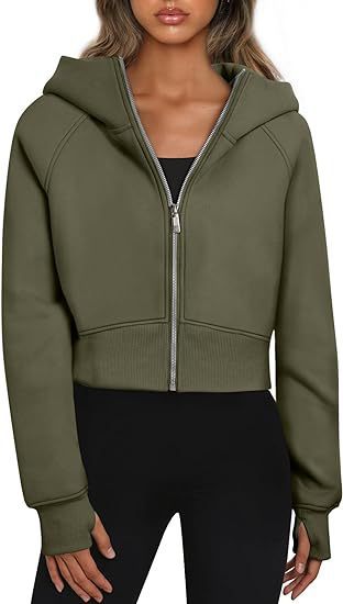 Damen cropped Kapuzenjacke Krohn-e