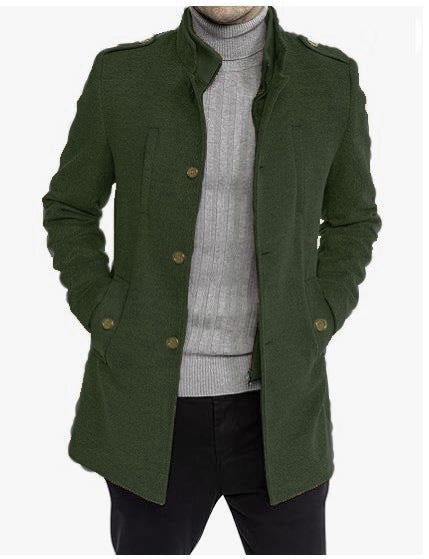 Herren modische Freizeitjacke mit schützendem Kragen und praktischen Seitentaschen Krohn-e
