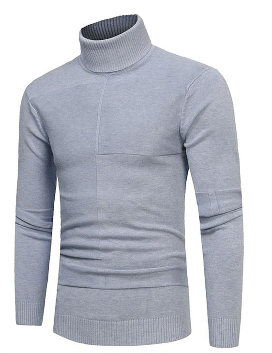 Herren Hochwertiger Rollkragenpullover aus weichem Strick Krohn-e