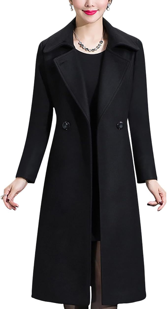 Damen Eleganter langer Mantel Krohn-e