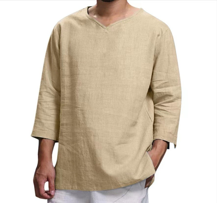 Herren lässiges Langarmshirt aus hochwertiger Baumwolle Krohn-e