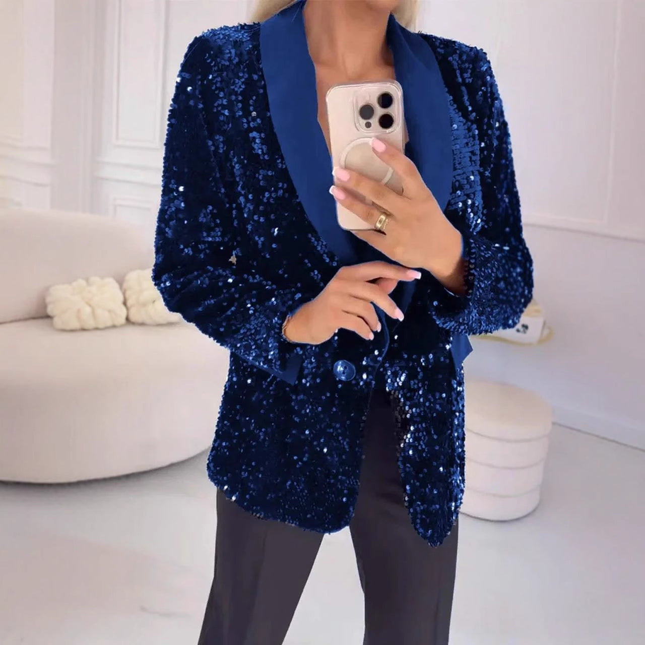Damen Glitzernder Blazer Krohn-e