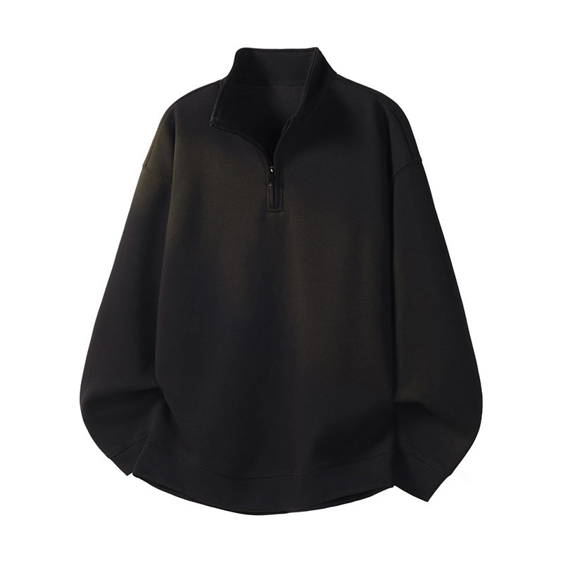 Damen Oversized Fleecepullover mit halb offenem Kragen Krohn-e