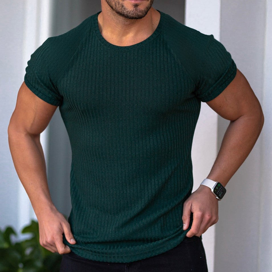 Herren Langarmshirt mit feiner Rippenstruktur Krohn-e