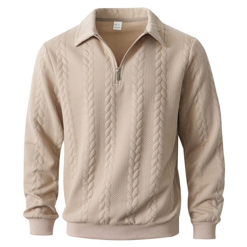 Herren eleganter Strickpullover mit Reißverschluss Krohn-e
