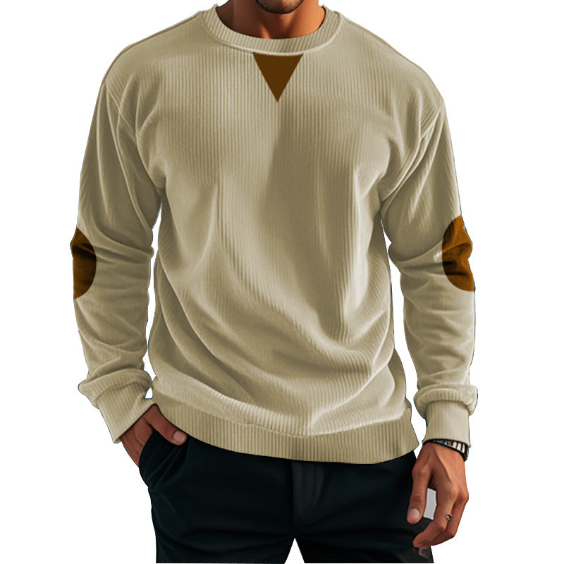 Herren komfortabler Fleece-Pullover mit Struktur Krohn-e