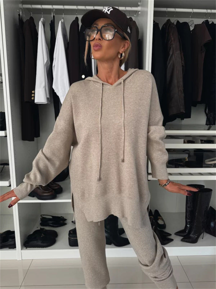 Damen lässiges Sport-Set mit oversized Hoodie und lässigen Jogginghosen Krohn-e