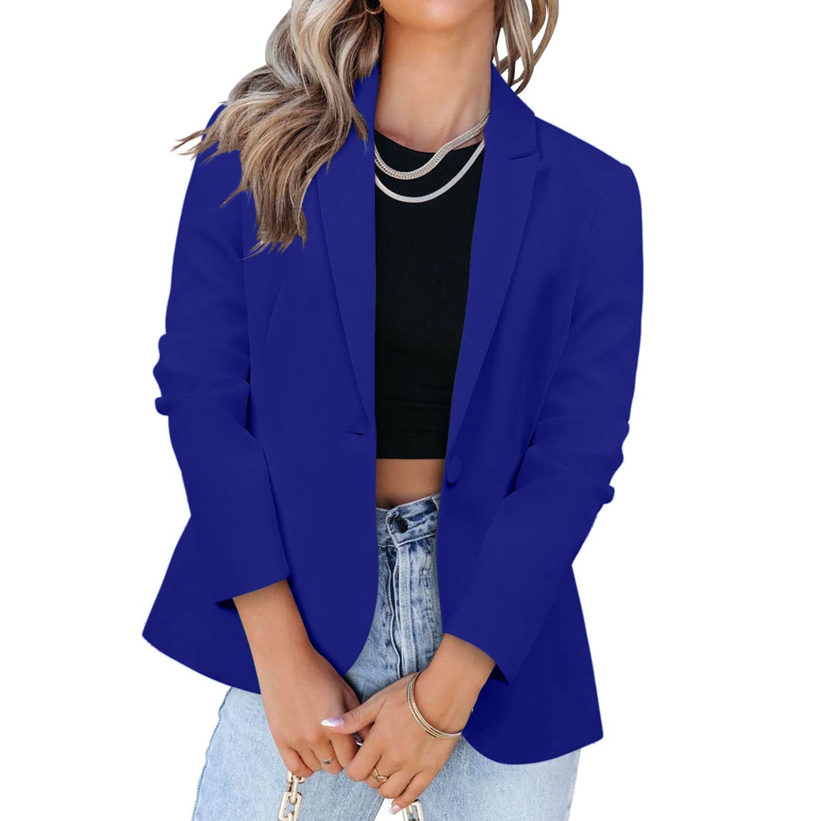 Damen Eleganter Blazer mit modernem Schnitt und praktischen Taschen Krohn-e