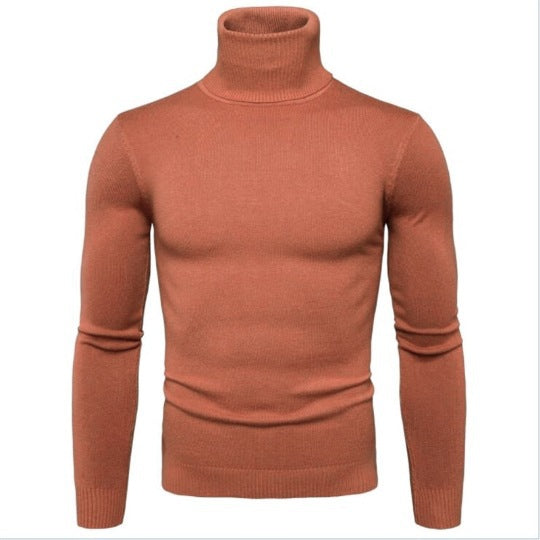 Herren eleganter Rollkragenpullover aus feiner Merinowolle Krohn-e
