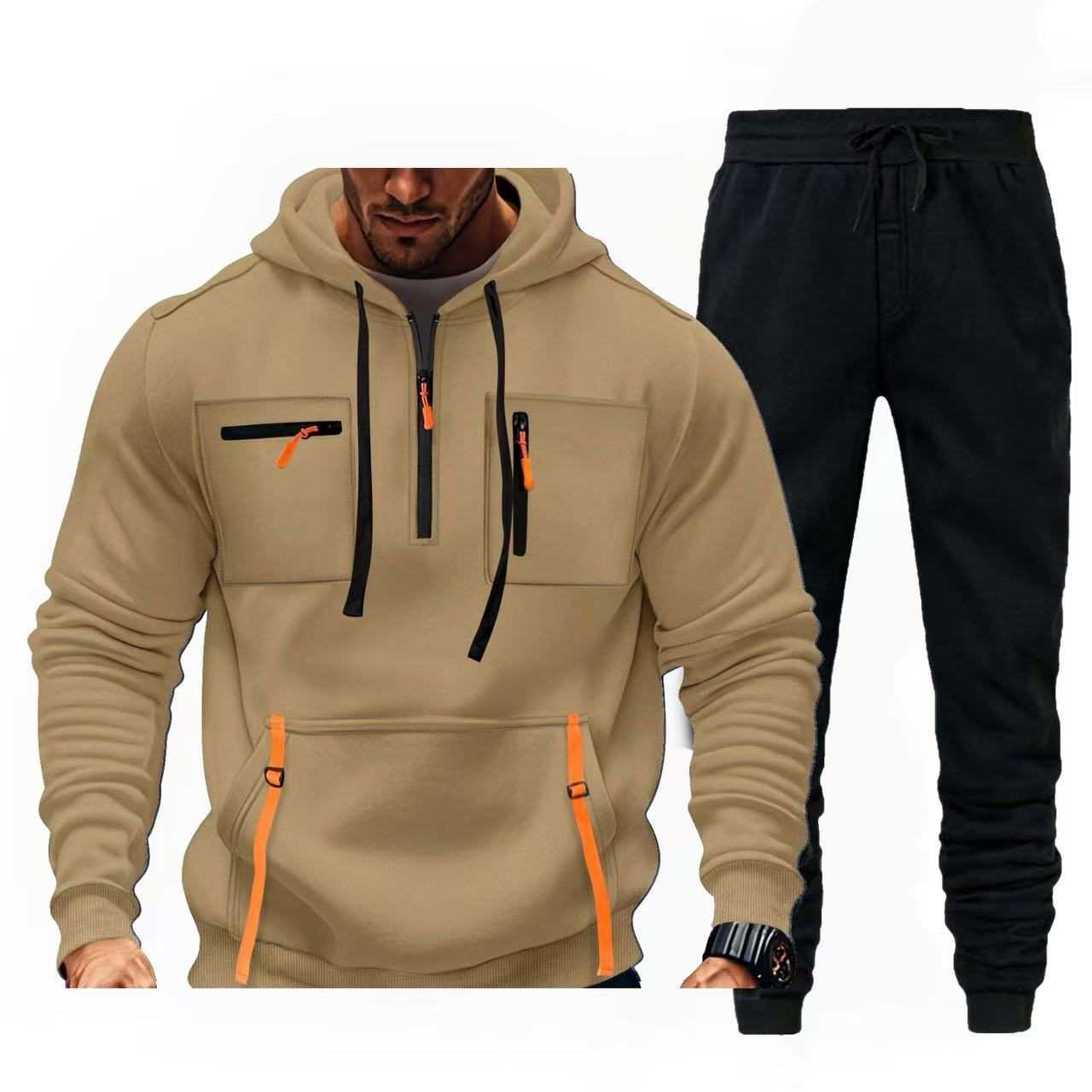 Herren multifunktionaler Kapuzenpullover und Jogginghose Kombination Krohn-e