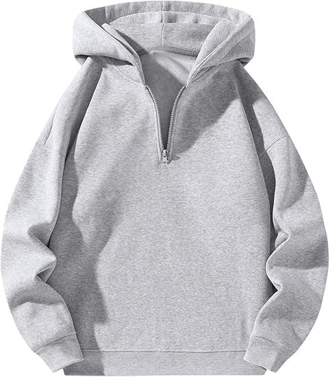Herren sportlicher Kapuzenpullover mit halbem Reißverschluss Krohn-e
