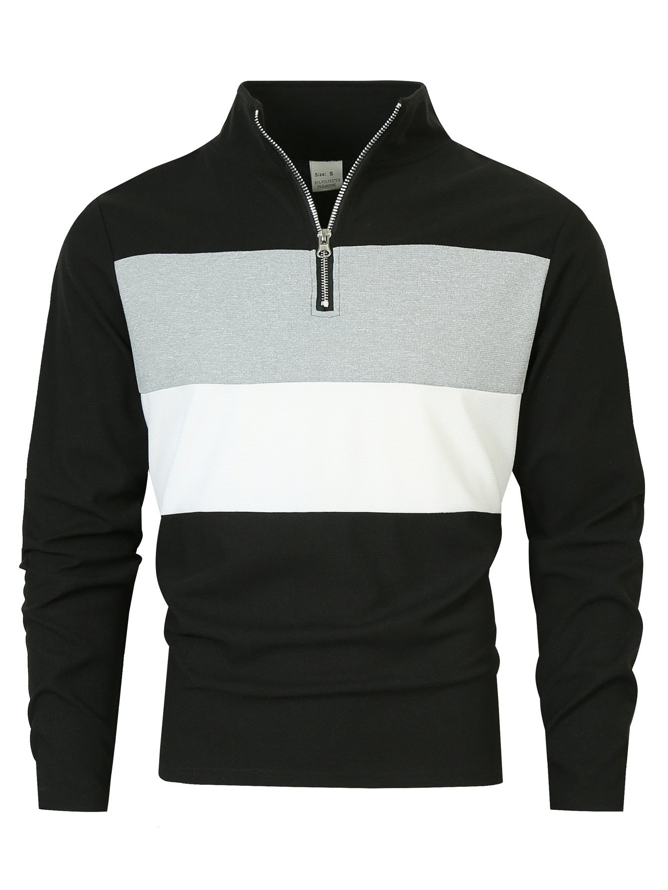 Herren Freizeitpullover mit modernem Reißverschluss Krohn-e