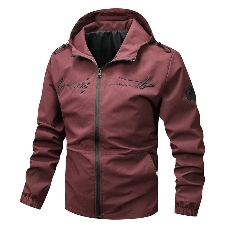 Herren wetterfeste Leichtjacke mit innovativem Kapuzensystem Krohn-e