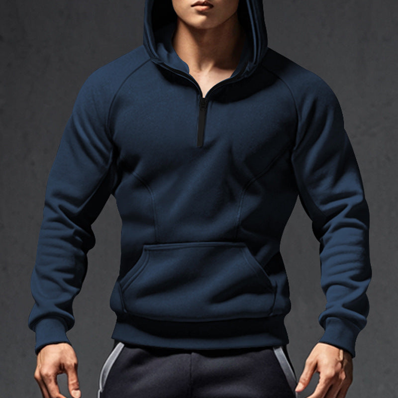 Herren Kapuzenpullover mit Reißverschluss und praktischen Taschen Krohn-e