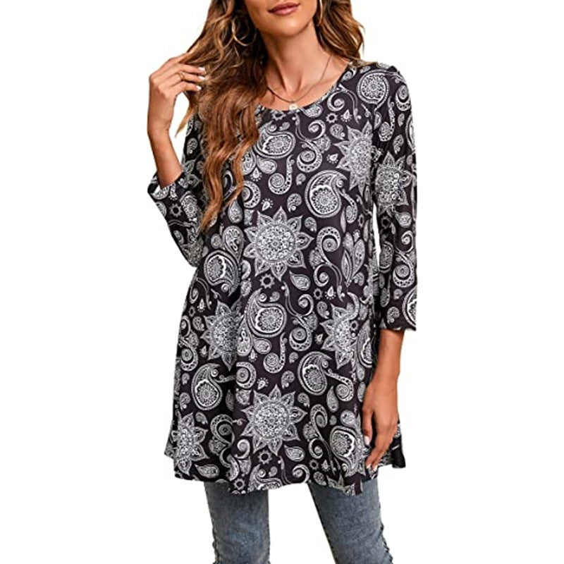 Damen Tunika mit einzigartigem Mandala-Druck Krohn-e
