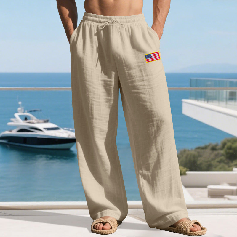 Herren lässige Freizeithose mit elastischem Bund und praktischen Seitentaschen Krohn-e