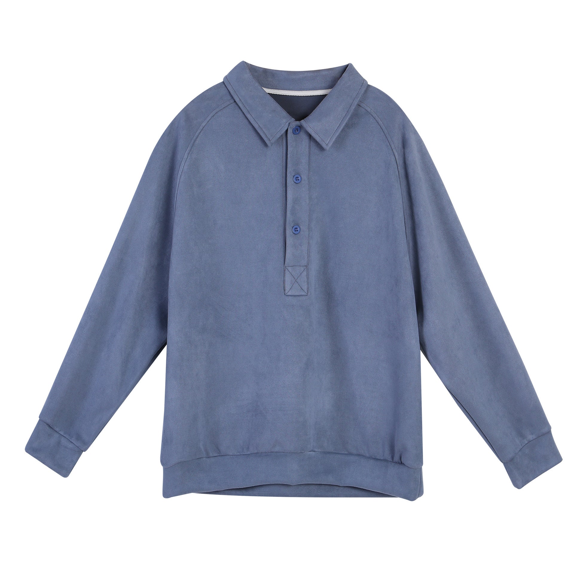 Damen Sportliches Langarm-Polooberteil mit lässigem Kragen und Knopfdetails Krohn-e