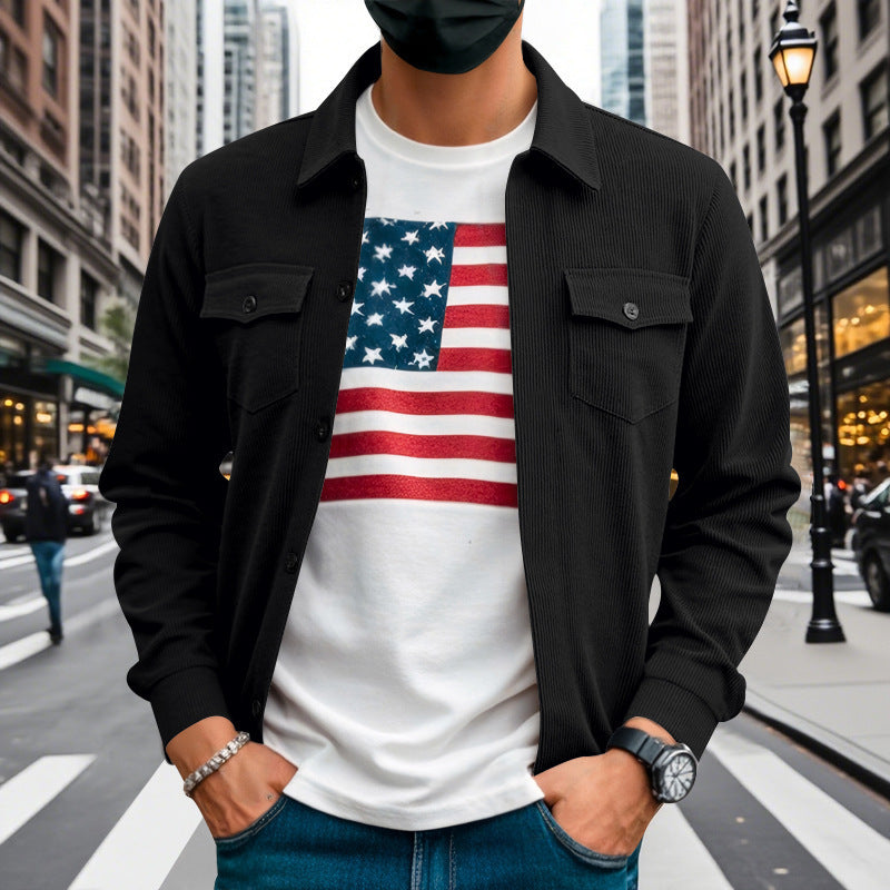 Herren lässige Hemdjacke im strukturierten Design Krohn-e