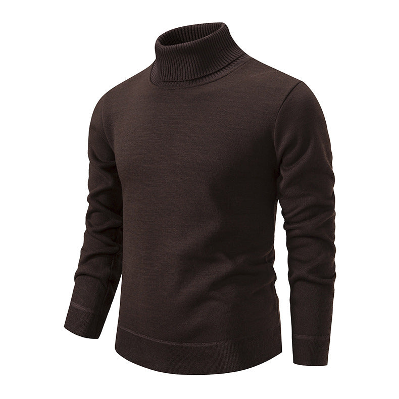 Herren Rollkragenpullover aus weichem Strick mit strukturiertem Design Krohn-e