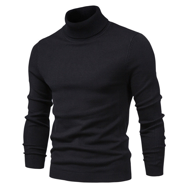 Herren eleganter Rollkragenpullover aus feinem Strick Krohn-e