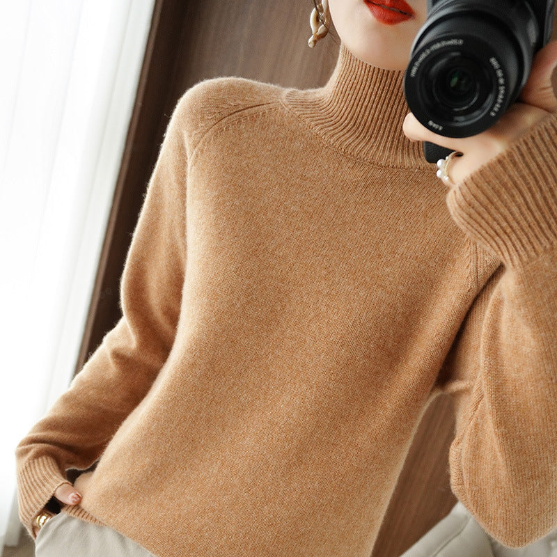Krohn-e | Modischer Rollkragen-Strickpullover