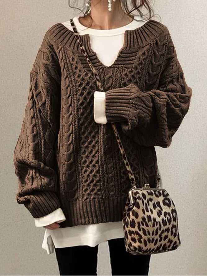 Damen Strickpullover mit strukturiertem Muster Krohn-e
